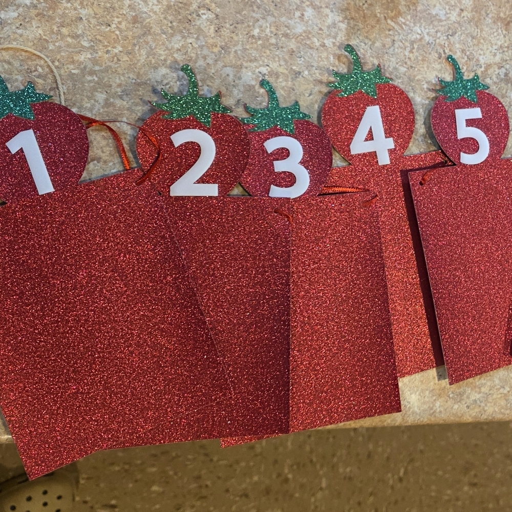 Berry First Birthday Banner Banner
